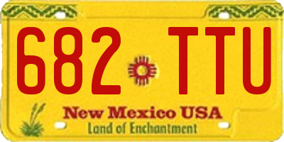 NM license plate 682TTU