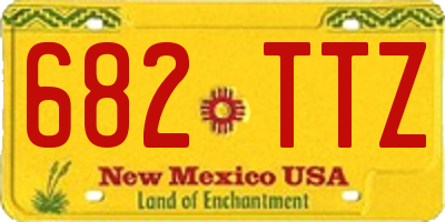 NM license plate 682TTZ