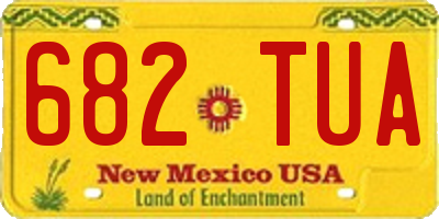 NM license plate 682TUA