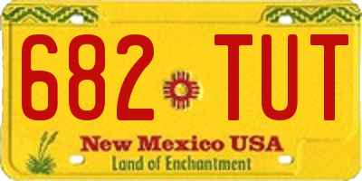 NM license plate 682TUT