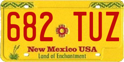 NM license plate 682TUZ