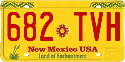 NM license plate 682TVH