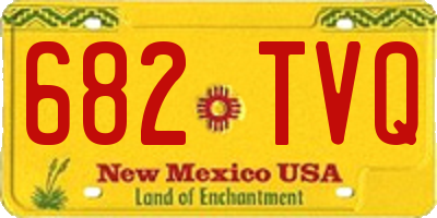 NM license plate 682TVQ