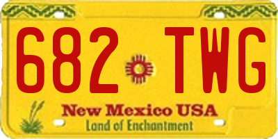 NM license plate 682TWG