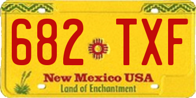 NM license plate 682TXF