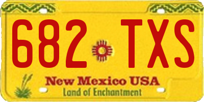 NM license plate 682TXS