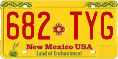 NM license plate 682TYG
