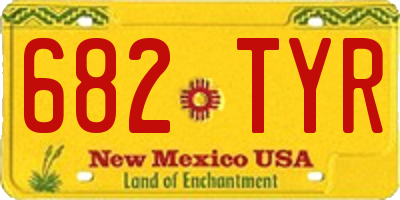 NM license plate 682TYR