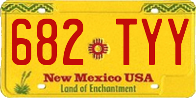 NM license plate 682TYY