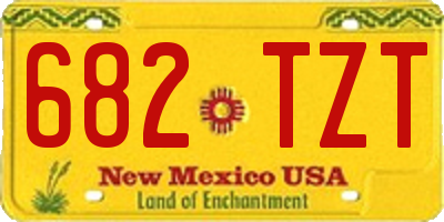 NM license plate 682TZT