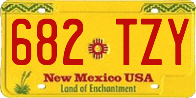 NM license plate 682TZY