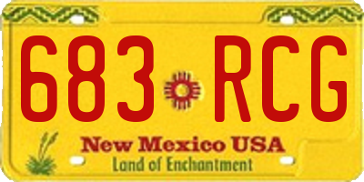 NM license plate 683RCG