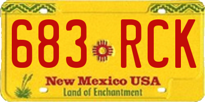 NM license plate 683RCK