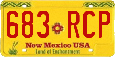 NM license plate 683RCP