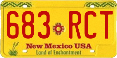 NM license plate 683RCT