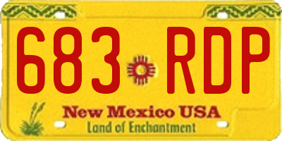 NM license plate 683RDP