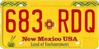 NM license plate 683RDQ