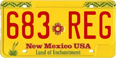 NM license plate 683REG