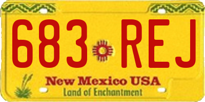 NM license plate 683REJ