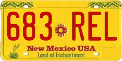 NM license plate 683REL