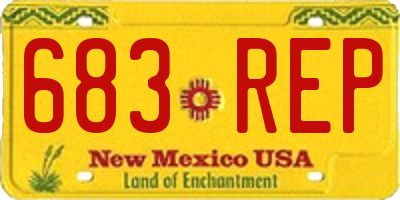 NM license plate 683REP
