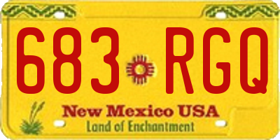 NM license plate 683RGQ