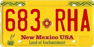 NM license plate 683RHA