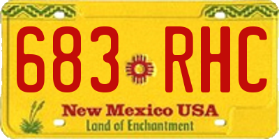 NM license plate 683RHC