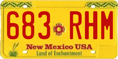 NM license plate 683RHM