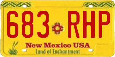 NM license plate 683RHP