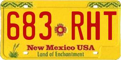 NM license plate 683RHT