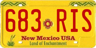 NM license plate 683RIS