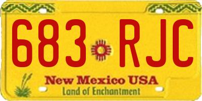 NM license plate 683RJC