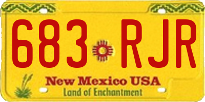 NM license plate 683RJR