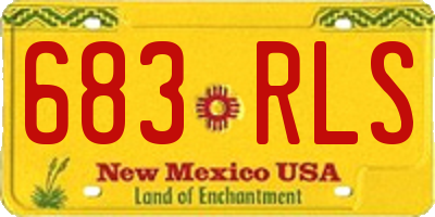NM license plate 683RLS