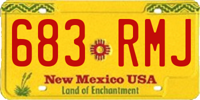 NM license plate 683RMJ