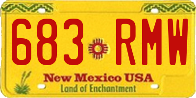 NM license plate 683RMW