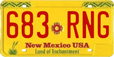 NM license plate 683RNG