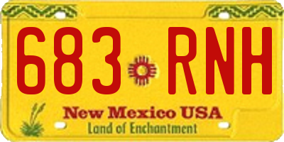 NM license plate 683RNH
