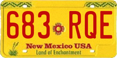 NM license plate 683RQE
