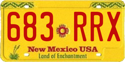 NM license plate 683RRX