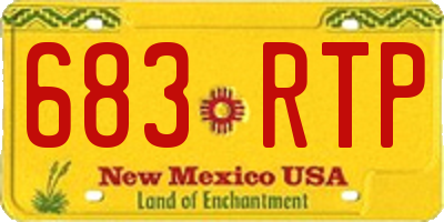 NM license plate 683RTP