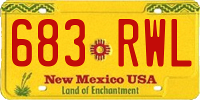 NM license plate 683RWL