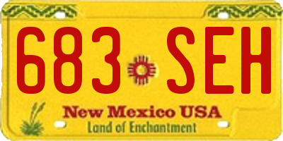 NM license plate 683SEH