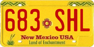 NM license plate 683SHL