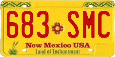 NM license plate 683SMC