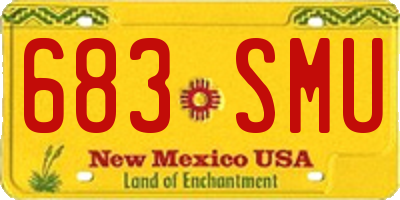NM license plate 683SMU