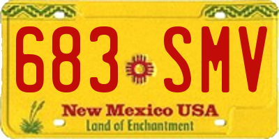 NM license plate 683SMV