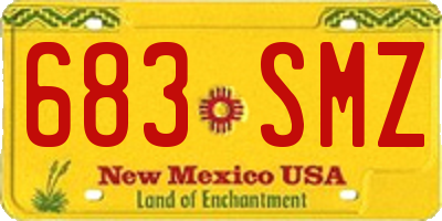 NM license plate 683SMZ