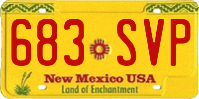 NM license plate 683SVP